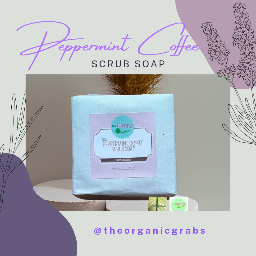 grabs_the's tweet photo. Peppermint coffee scrub soap contains gentle abrasive scrub that allows  exfoliation. The caffeine in the coffee grounds helps stimulate blood flow to the skin, reducing cellulite. 

#theorganicgrabs #thehappyorganics #repost #shampoobar #AllnaturalPH  #peppermintsoapph https://t.co/8ZjVuUb0vx