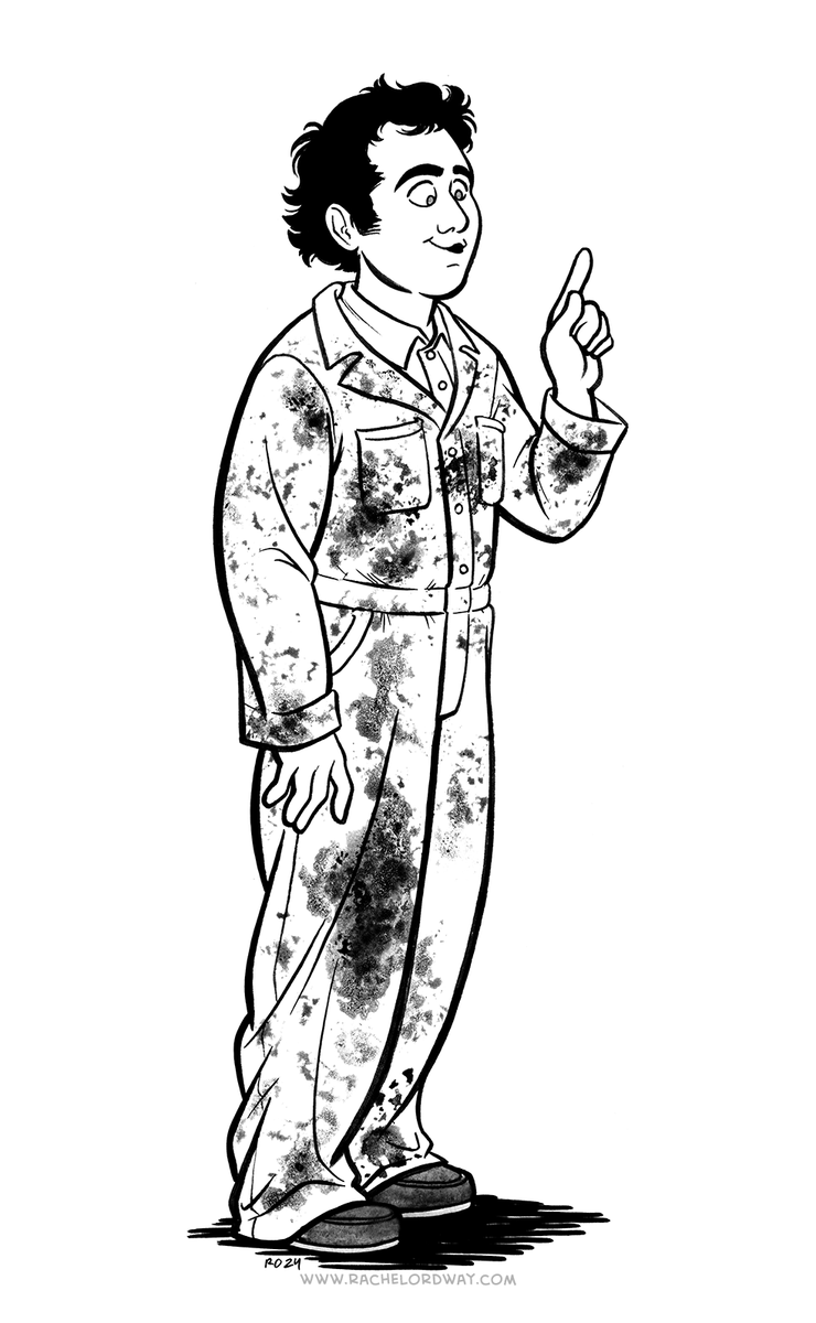RachelOrdwayArt's tweet photo. I needed to practice traditional inking and my brain’s still on #Taxi time, so (een an eemeetation of de Ed McMahon) “Here’s #Latka!” #AndyKaufman https://t.co/VWj6QOHn5z