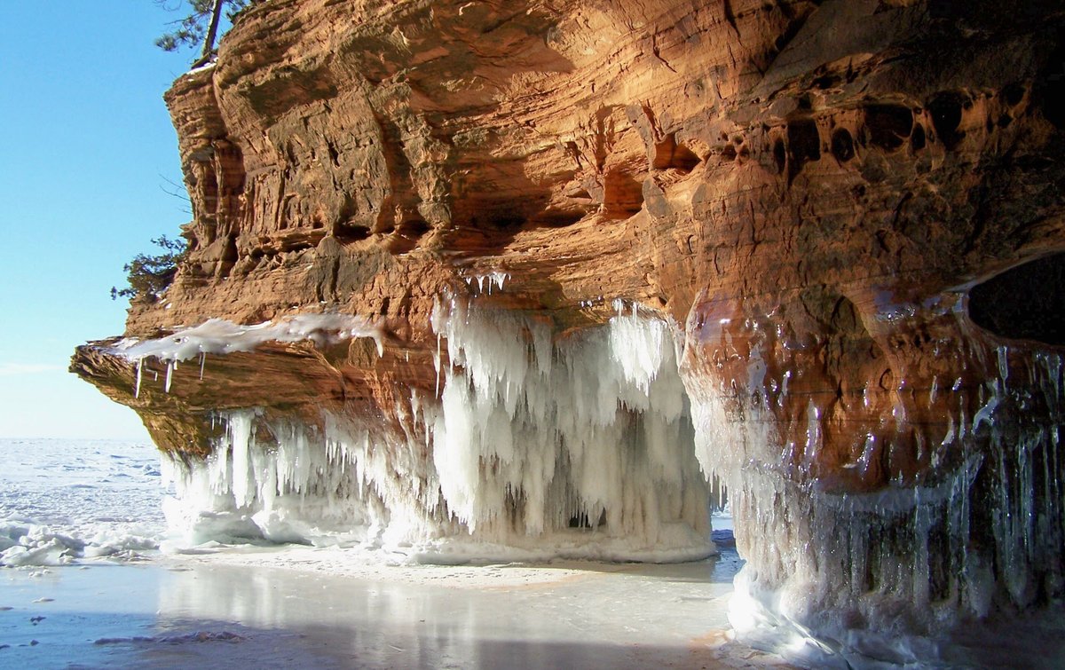 Apostle Islands Ice Cave. Wisconsin, USA.