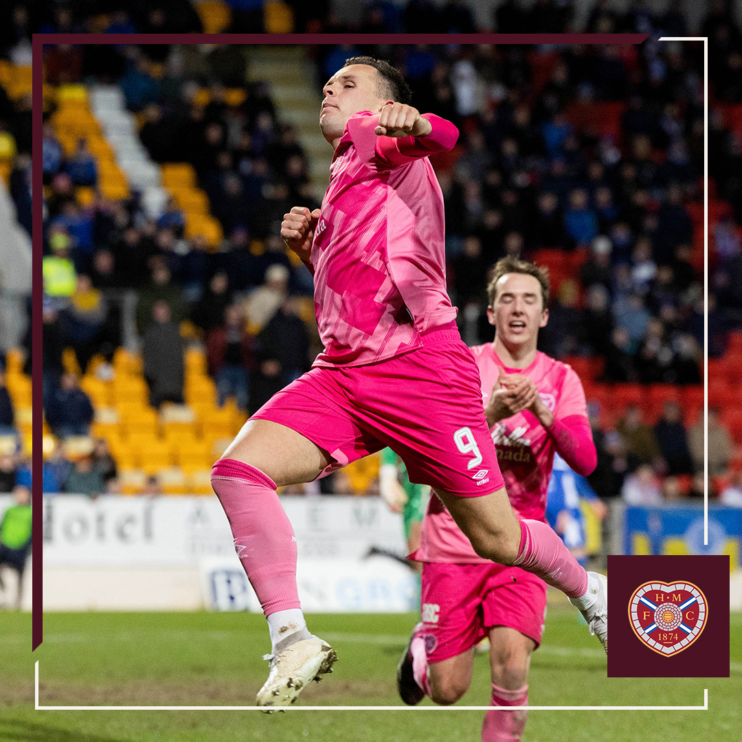 The 9️⃣th quickest player to reach 50 goals in Hearts' history 🫶
