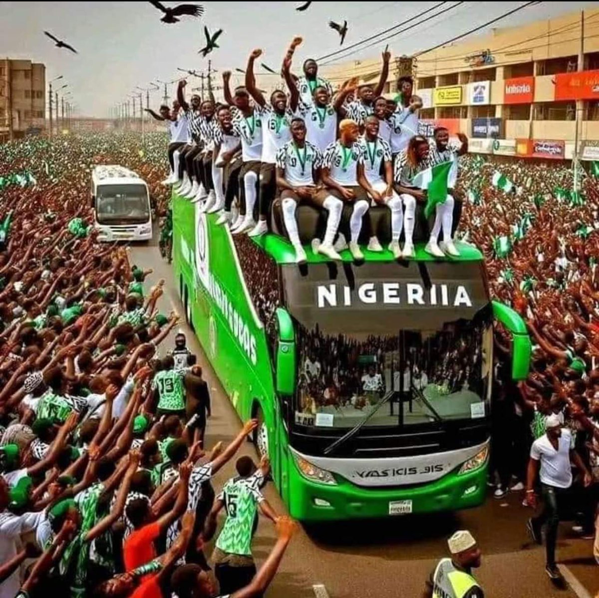 Fedfireng's tweet photo. Congratulations to the Super Eagles for their remarkable victory over #Bafanabafana and securing a spot in the final of #AFCON!

We applaud their teamwork, resilience, and dedication, qualities that are essential in fire protection and prevention. https://t.co/dZJW8aI1Dj