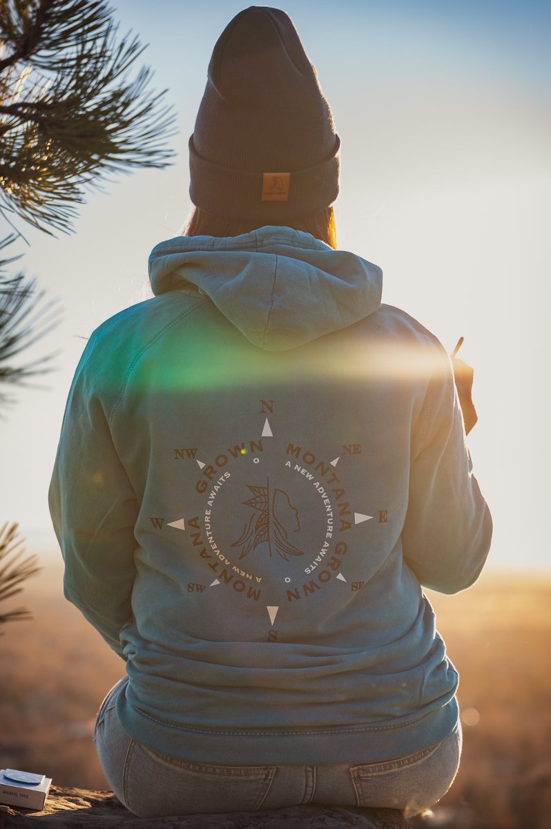 A new adventure starts today. Are you ready for it?🧭 Hoodies available now at all MariMint locations! #marimintmt #merch