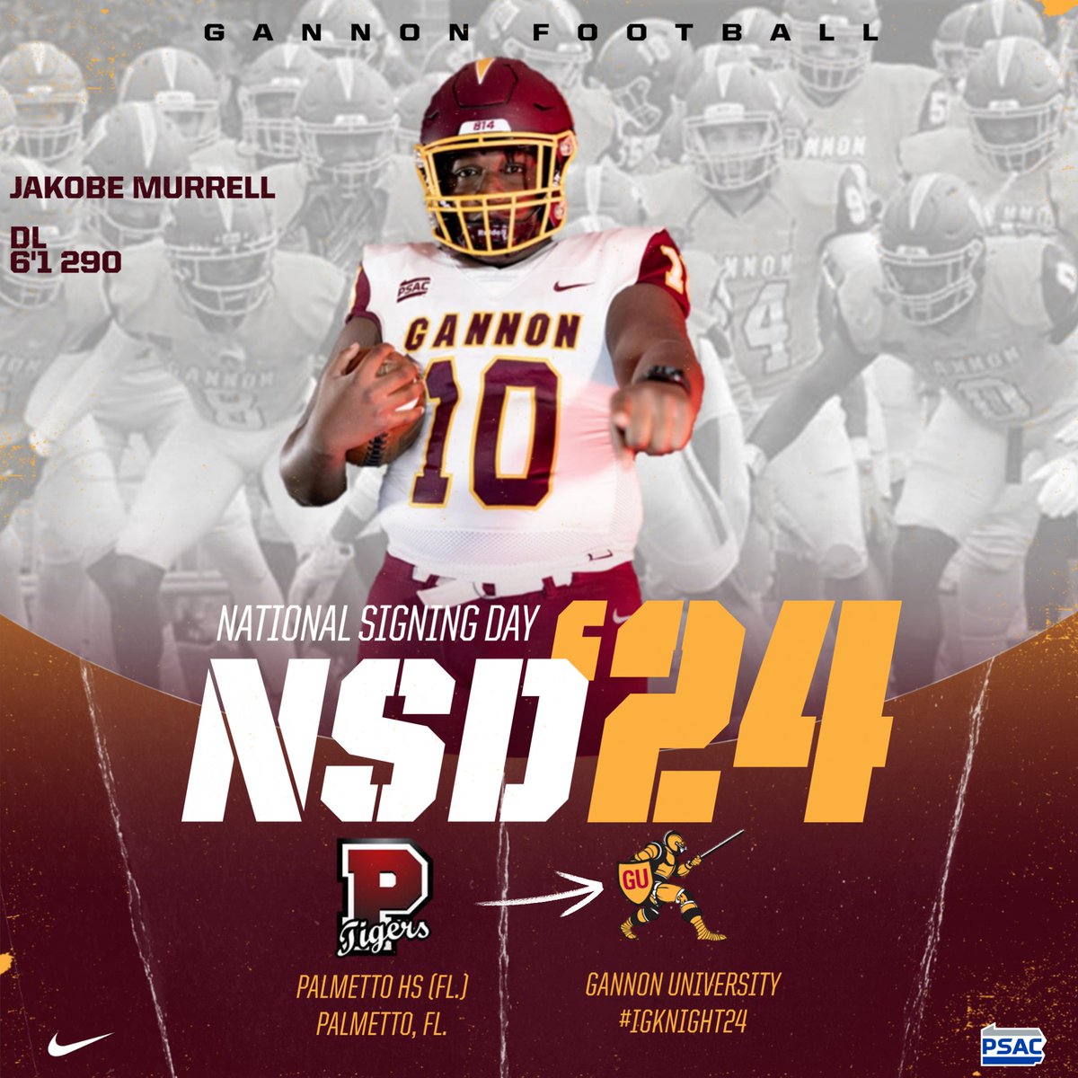 Welcome DL Jakobe Murrell to the Golden Knight Family! #igKNIGHT24 #NSD24