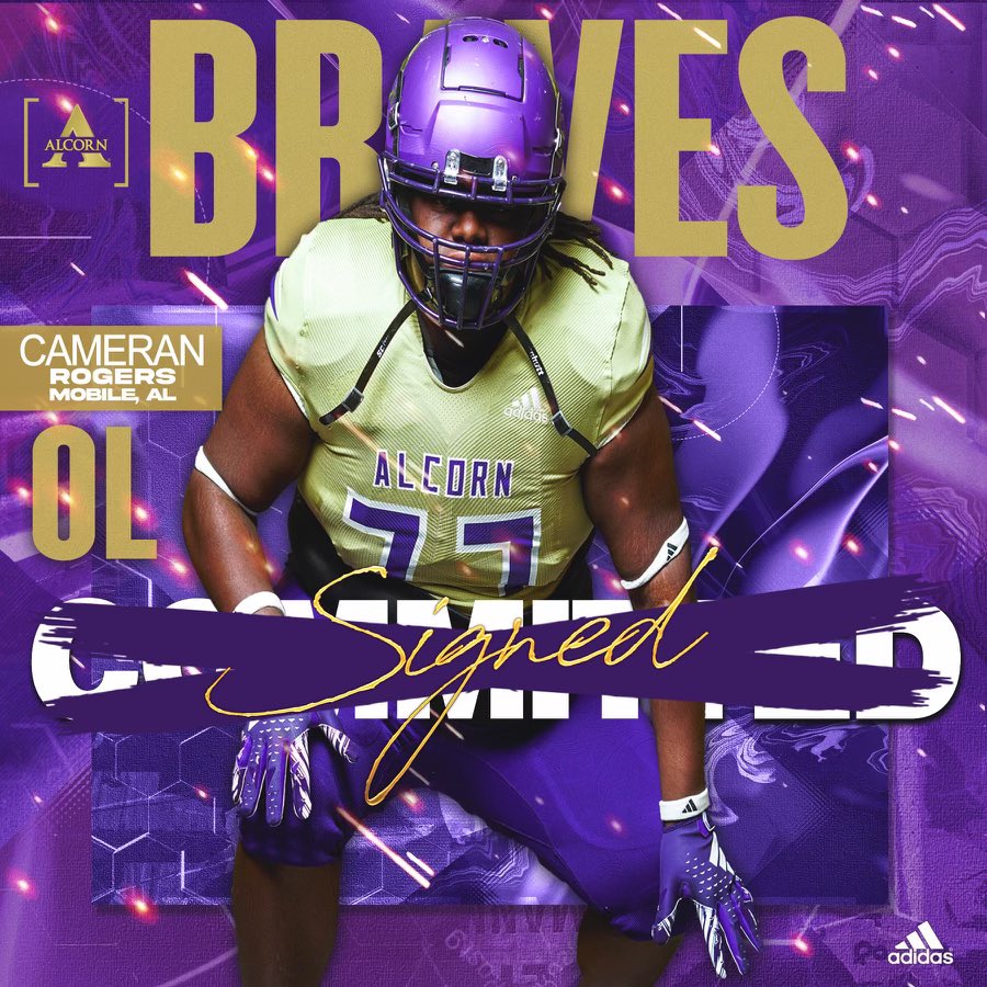 🚨Welcome to the Reservation!🚨

<a href="/cameran_rogers/">Cam</a> 

📍 Mobile, AL
🏈 Offensive Lineman
✏️ Theodore High School

#AlwaysAlcorn🟣🟡
#GAS⛽️⛽️
