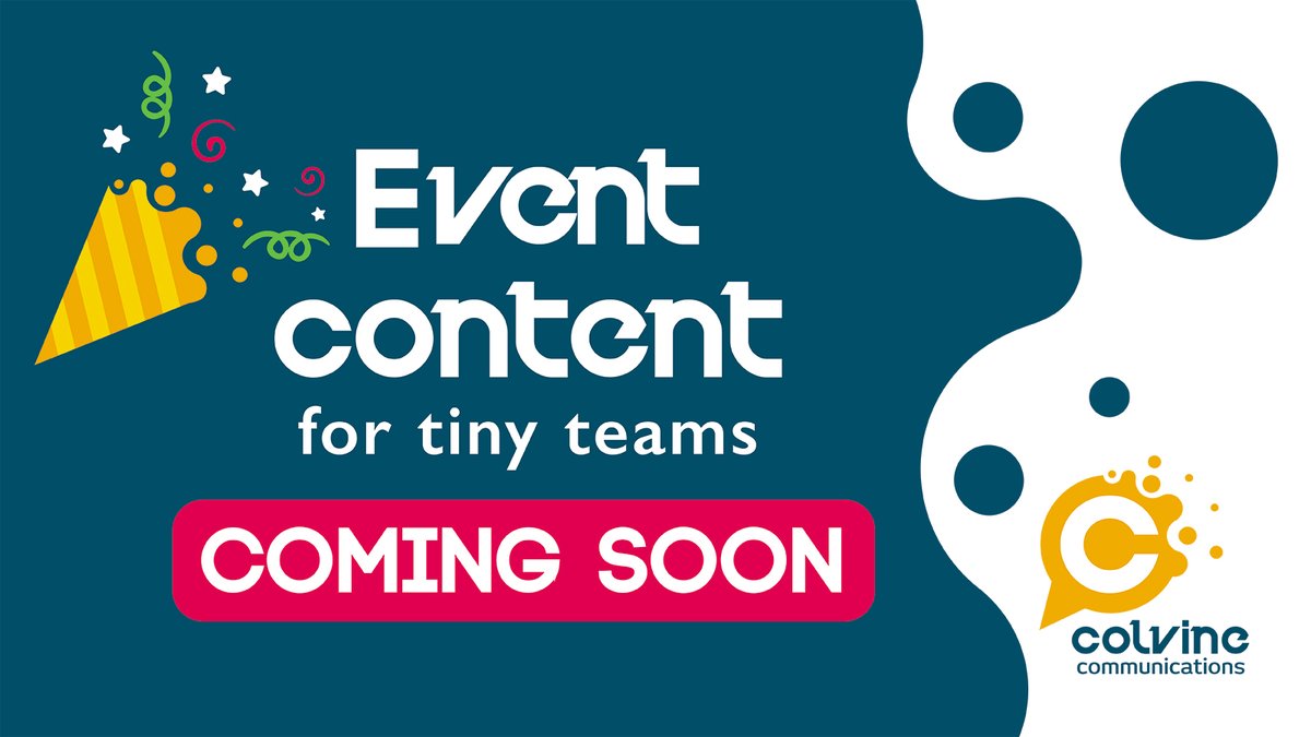 For everyone who joined #CharityHour tonight to talk about comms for small charities, we have a new free resource coming soon to help non-profits promote their events! Launching 14 February, watch this space 👀 #CharityComms #EventMarketing