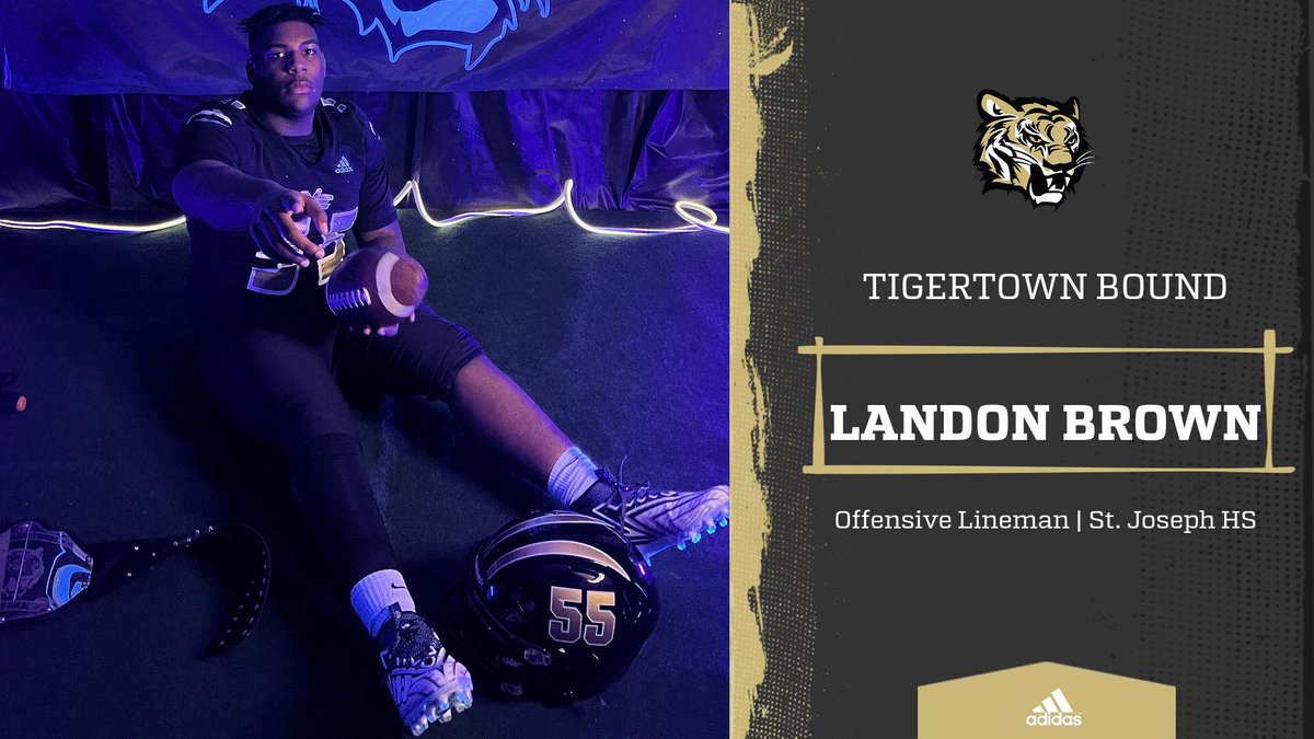 FB | Landon Brown is 𝙏𝙞𝙜𝙚𝙧𝙏𝙤𝙬𝙣 𝘽𝙤𝙪𝙣𝙙!

Brown was a Class 3A All-MAIS selection as an offensive lineman for Greenville St. Joe. His efforts helped the Fighting Irish win back-to-back state championships as a junior &amp; senior!

🐯 #TigerTown