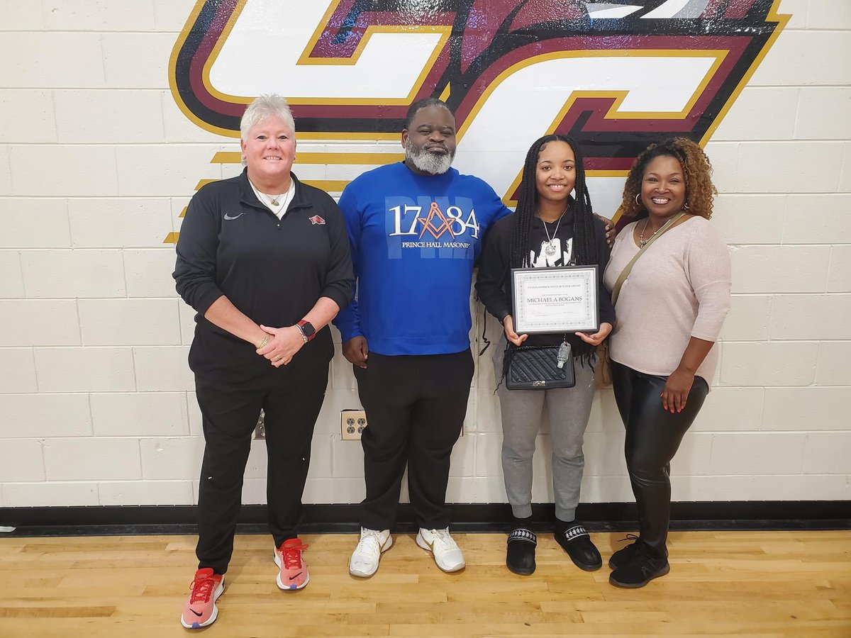 Congratulations to Michaela Bogans for being rewarded a scholarship from Mr. Felton Neely Jr