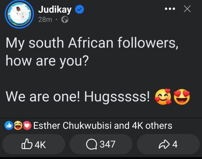 So mama @officialjudikay de watch match too 😁😁 Wonderful! I've come to realize that football and music is the only thing that brings us together in this country 🤣🤣 Abi na lie I talk? 😁 #AFCON2024 #NigeriaVsSouthAfrica #nigeriawon #unity #Africa