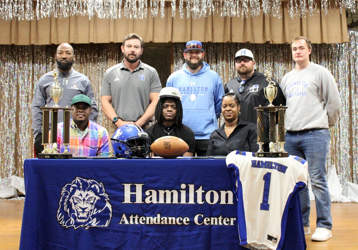 Congratulations to Hamilton's Jacourey Miller on signing with Northeast Mississippi Community College football!! <a href="/HamiltonLionsFB/">Hamilton Lions Football</a> <a href="/NEMCCTigers/">Northeast Tigers</a>
