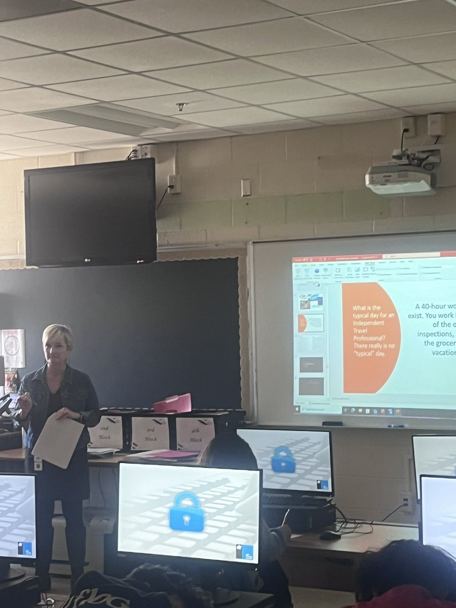 Thank you Ms. Alker for coming to speak with my Hospitality and Tourism students about being a travel agent! <a href="/QBAP_Glenn/">Marshal Glenn</a>