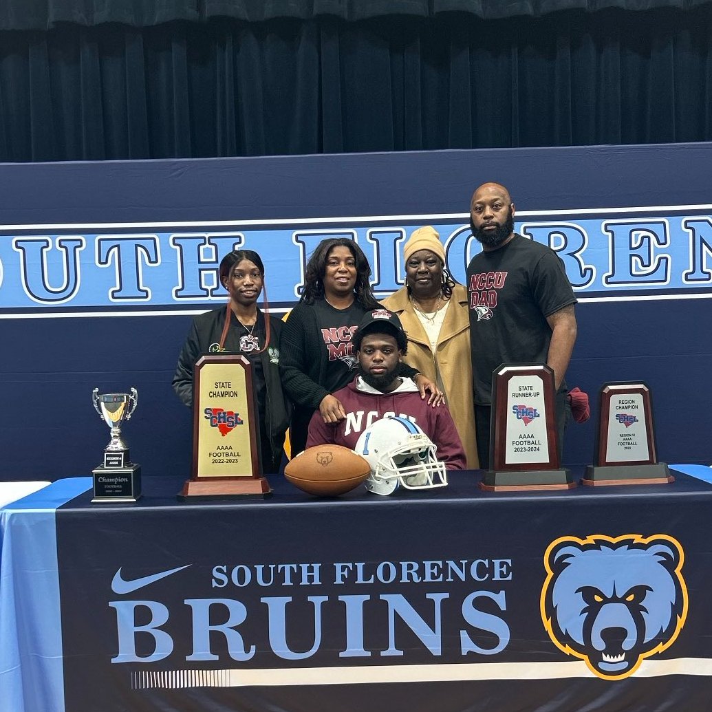 Rodney Lesane (TE/HB) South Florence High School (SC) has sigmed with North Carolina Central