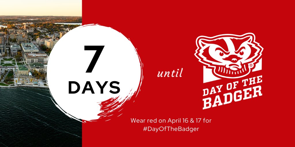 One week until #DayOfTheBadger! Want to go the extra mile? Join Social Badgers for the chance to earn points and win UW-themed prizes! socialbadgers.socialtoaster.com