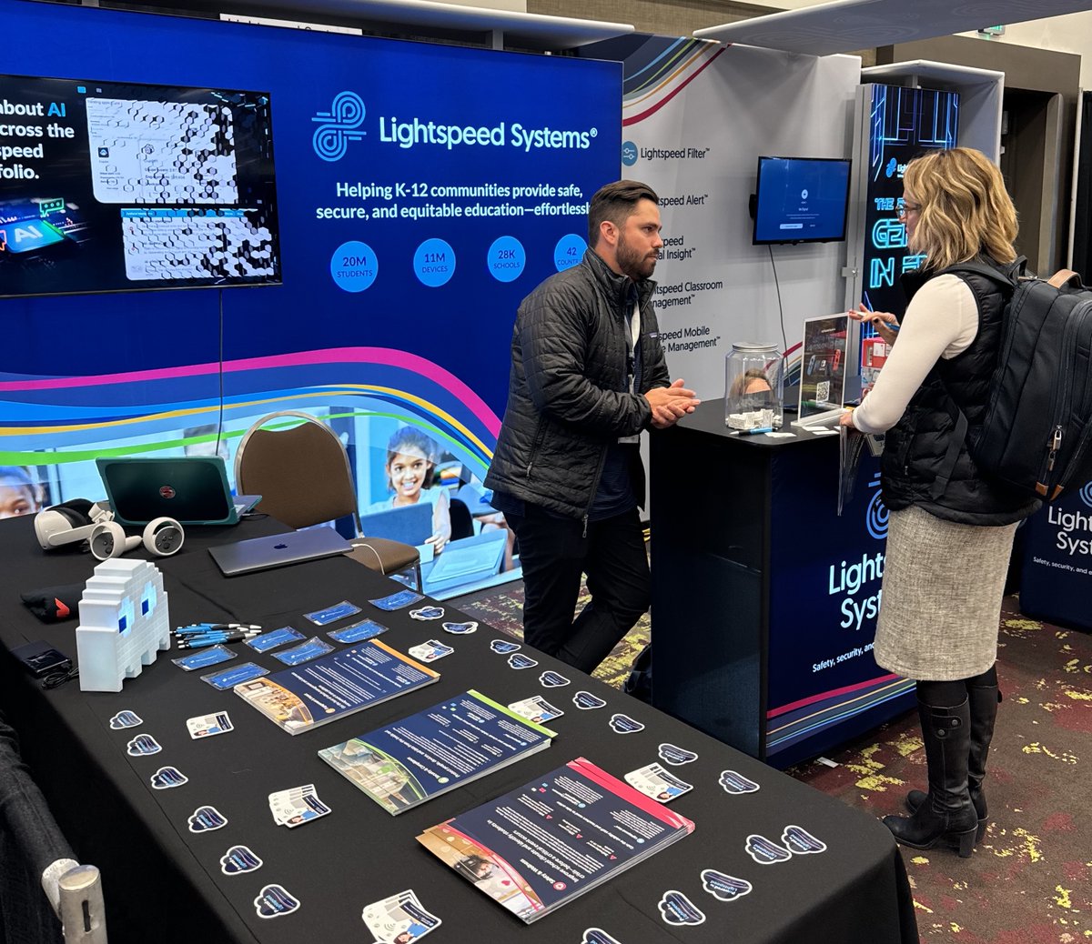 lightspeedsys's tweet photo. If you're at the #IETA2024 show, please stop by and visit us in the Expo at the @lightspeedsys booth!

#EdTechHero https://t.co/TmljMri0mW