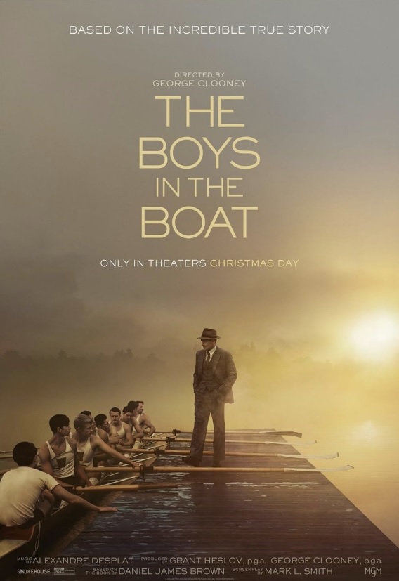 The Boys in the Boat, George Clooney's take on the University of Washington's rowing team and their uphill struggle to make it to Hitler's Olympic games. Listen to our #SpoilerFree review at hesaidshesaidmovies.com/260 #theboysintheboat #MovieReview #Podcast #FilmTwitter