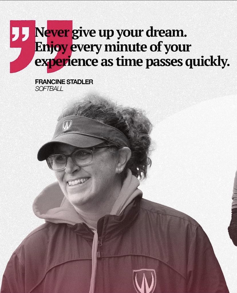 “Never give up your dream. Enjoy every minute of your experience as time passes quickly.” 
- Coach Francine Stadler

INSPIRATION💙💛

 #womeninsports #womenandgirlsinsportsday