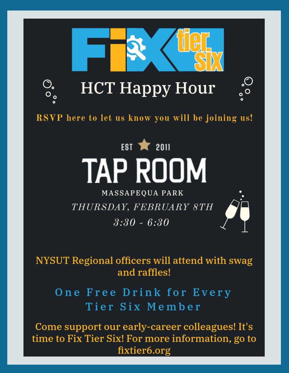Tomorrow 2/8! Come have a drink with your colleagues 🍻