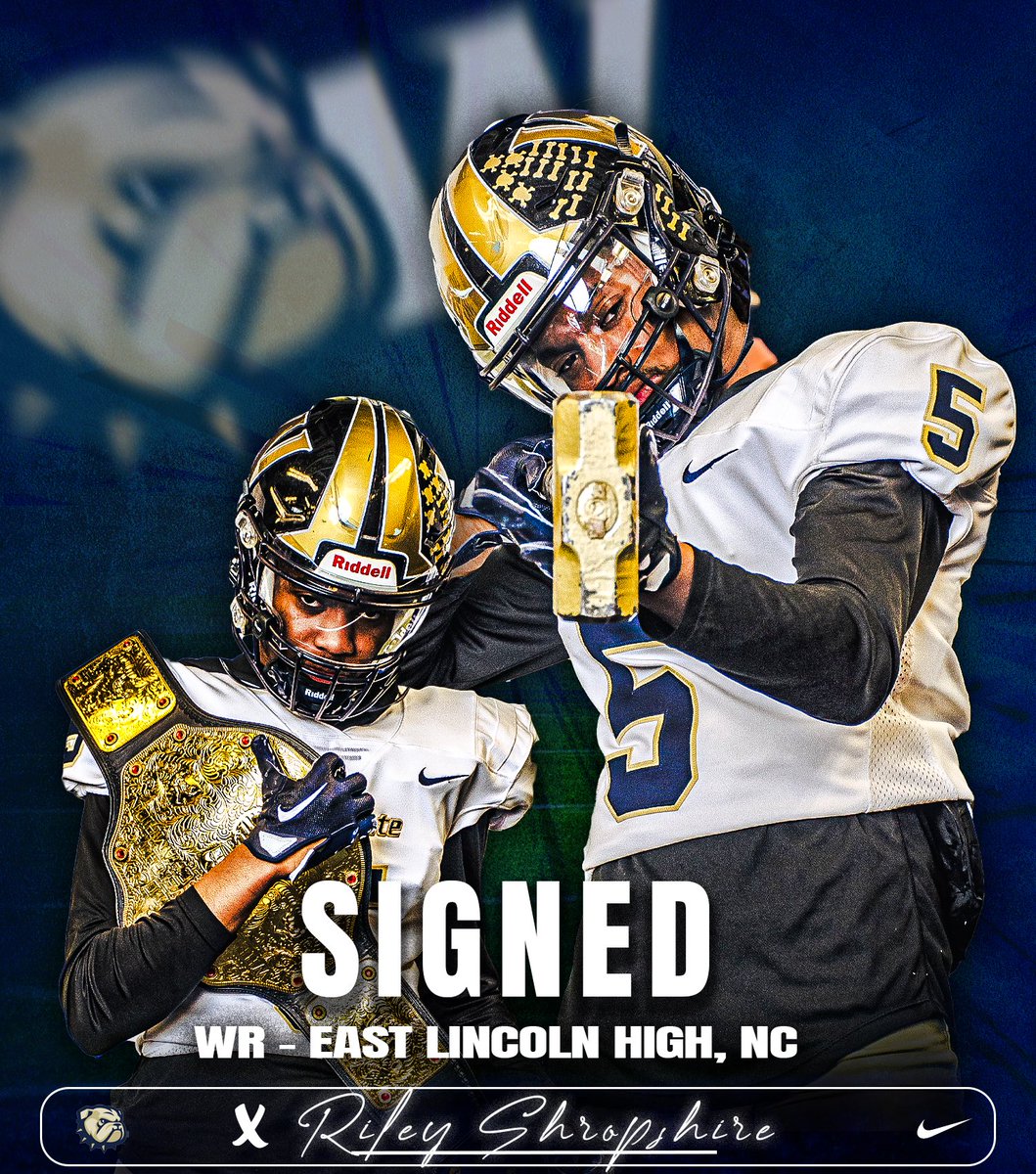 WingateFb's tweet photo. ✍🏽SIGNED 

Welcome to the Wingate family @RileyShropshire 
#OneDog #NSD24 https://t.co/4G0iejlUyG