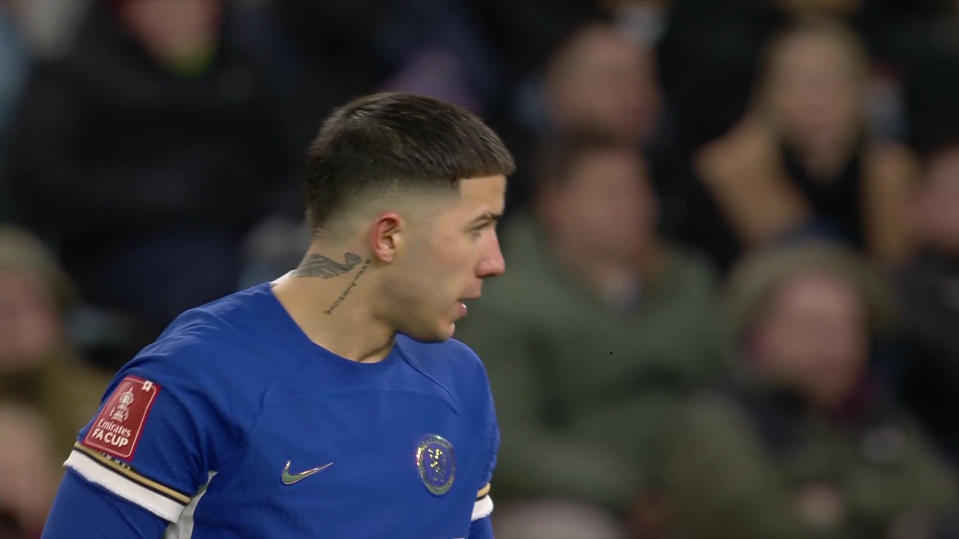 ENZO FERNANDEZ THAT IS OUT OF THIS 🌍The @ChelseaFC midfielder hits a sublime free-kick into the top bins 🤤#EmiratesFACup