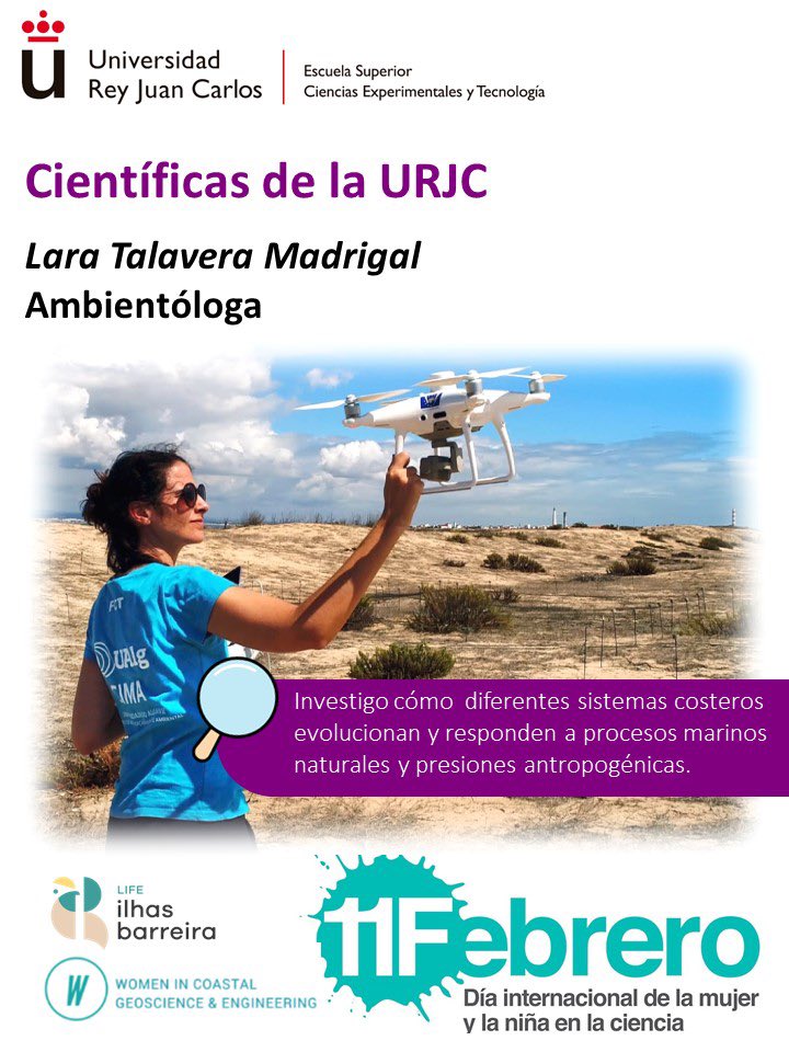 CyTAgua_URJC's tweet image. Lara Talavera es ambientóloga e investiga cómo diferentes sistemas costeros evolucionan y responden a procesos marinos naturales y presiones antropogénicas #11F2024 #díadelamujerylaniñaenlaciencia