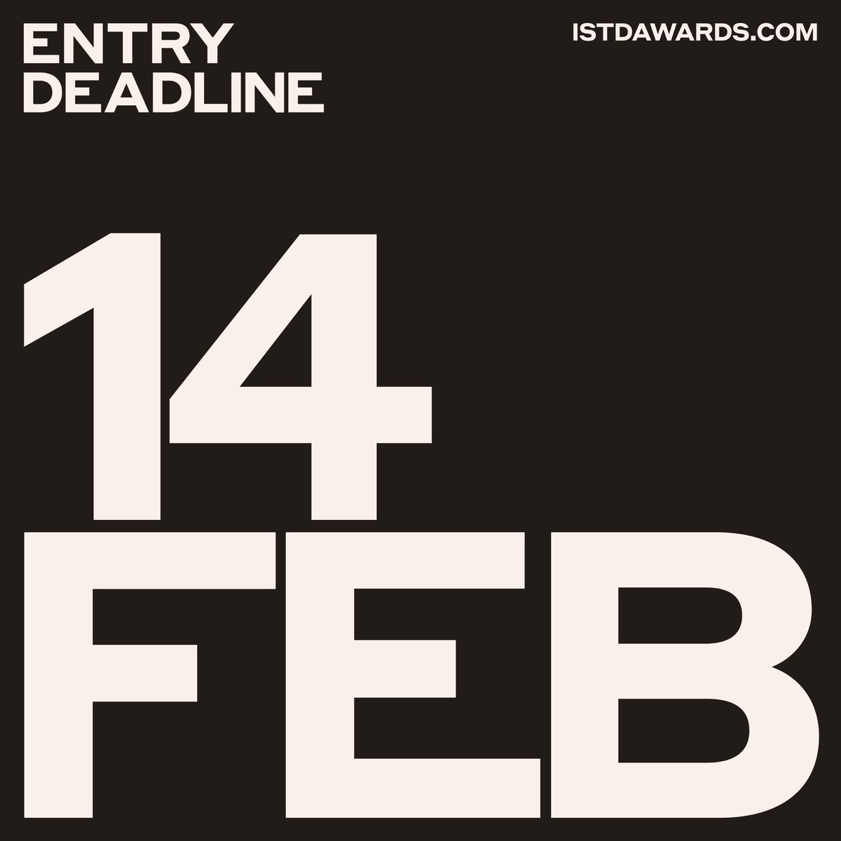 ONE WEEK LEFT to enter the 2024 International Typographic Awards!  istdawards.com
SUBMISSION DEADLINE: 14th FEBRUARY

Many thanks to our Media partners:
<a href="/eyemagazine/">Eye magazine</a>  <a href="/GrafficaInfo/">graffica info</a>  <a href="/Visuelleuk/">visuelle</a>