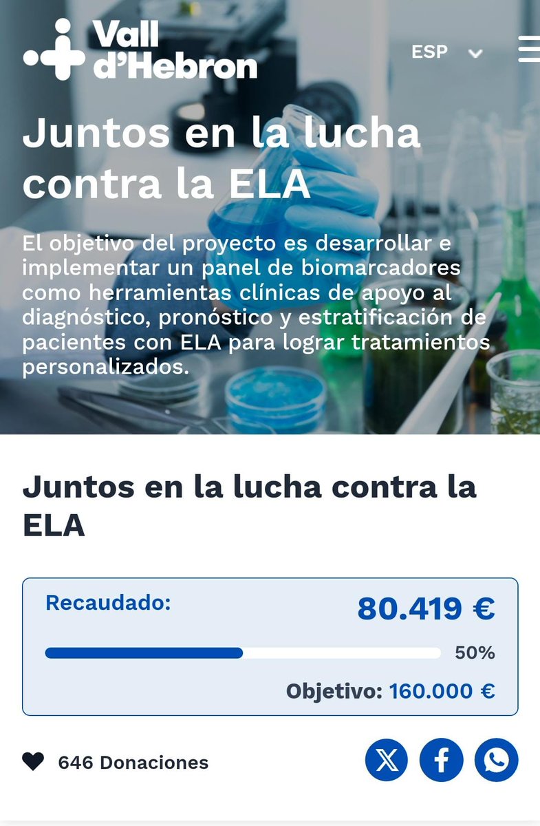 pons_sabate's tweet photo. ¡Madre mía del amor hermoso!

En 48h llevamos recaudados la mitad de dinero del objetivo de la campaña para la investigación de la ELA de Penélope Cruz y un servidor.

Mil gracias a todos los que estáis haciendo donativos.

DONATIVOS 👉 https://t.co/haGRZfCcQq https://t.co/NXy8KbvzAe