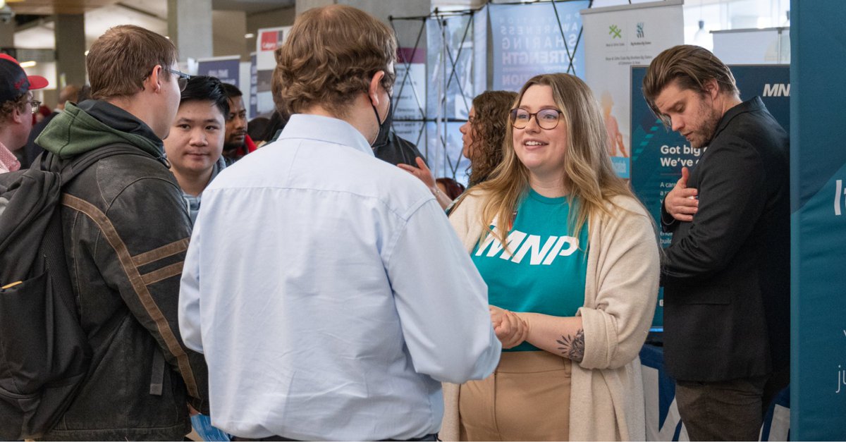 MacEwan_CS's tweet photo. Our recent Summer Career Fair had 57 employers and 650+ students &amp; alumni. Now, get ready for our Business &amp; Tech Fair! Open for registration for students, alumni, and employers. 

🗓️ Save the date: March 20th, 10 am - 3 pm, SAMU building: https://t.co/QKu52Mrxuh. See you there! https://t.co/v9GquaYh0N