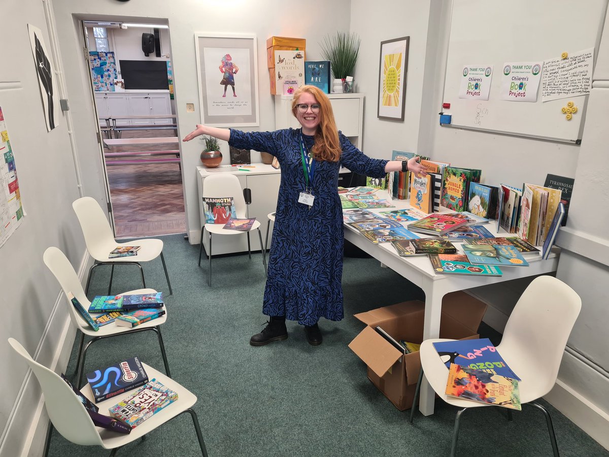 Jenny turned her office into a book shop today to treat our merit winners. #besttobewest