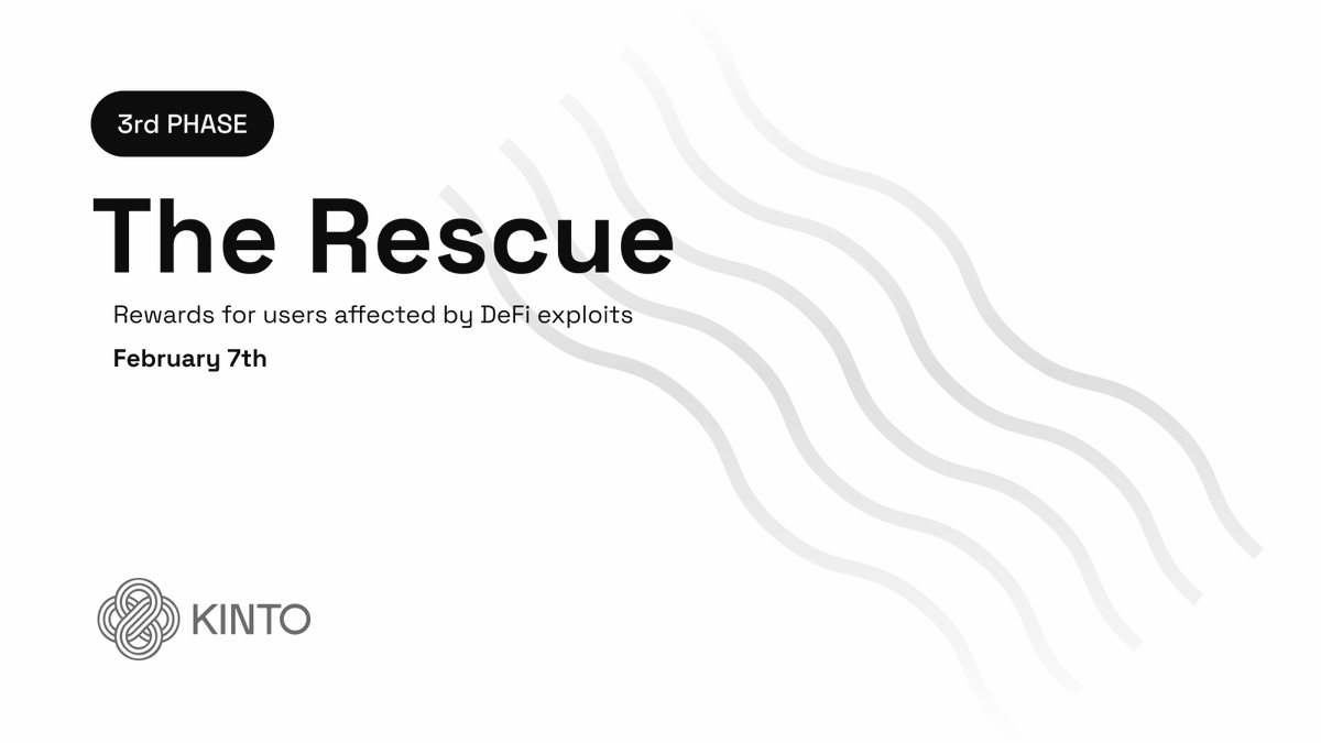 KintoXYZ's tweet photo. Phase III of Kinto is now open.

You can now sign up for a new account and receive on-chain bonuses based on your activity.

Only available for one week. https://t.co/3KBM2kdjGS