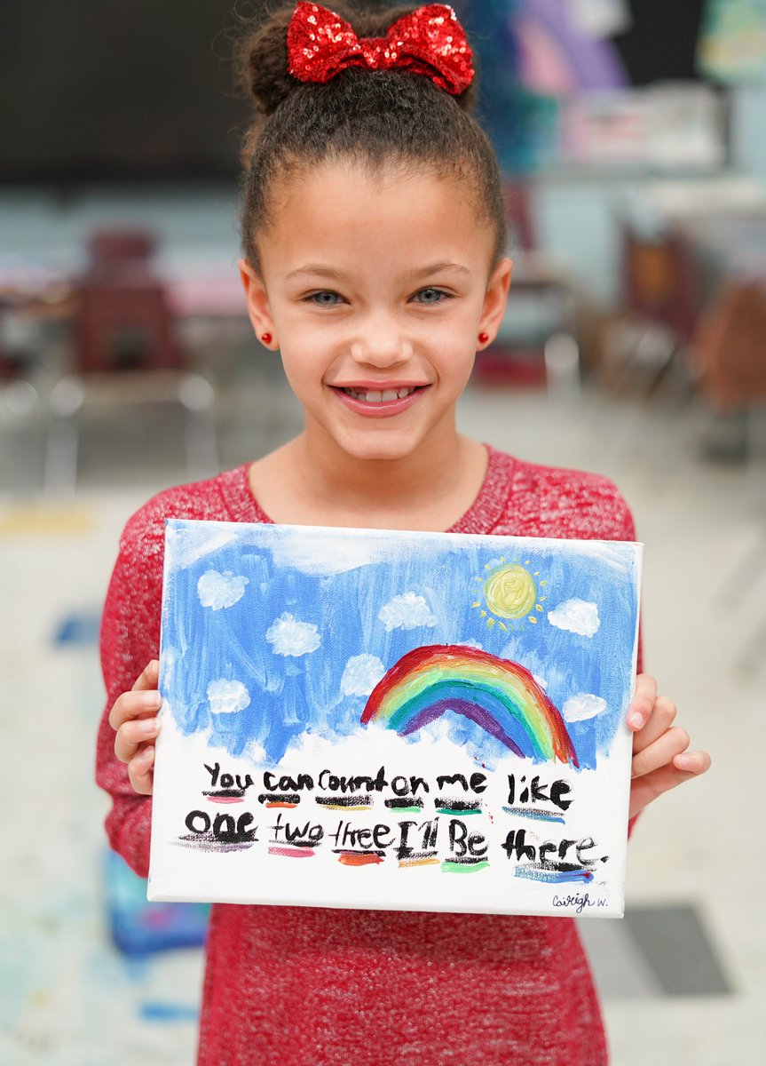 MrsOArtStudio's tweet photo. A beautiful gift with the sweetest message. I have the most wonderful students. πβ€οΈ
@CuCPS #wearecucps #ccesdukes #bearainbow https://t.co/Y1RIi4I5u1
