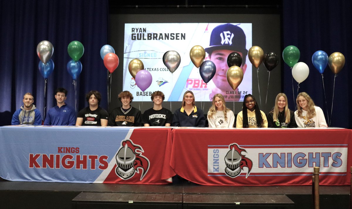 Congratulations to the ten senior student-athletes who signed their letter of intent to play sports at the collegiate level!

Brennen Newhouse, Ryan Gulbransen, Braden Laker, Sam Thomas, WIll Ballard, Faithe Rudowski, Madeline Hartke, Melissa Mwaura, Ella Sills &amp; Kassie Ingram.