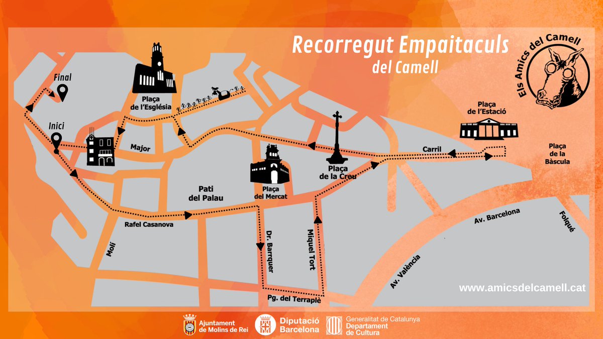 Aquest és el recorregut que faré diumenge camellaires! #camellmolins #somcamell #empaitaculsdelcamell