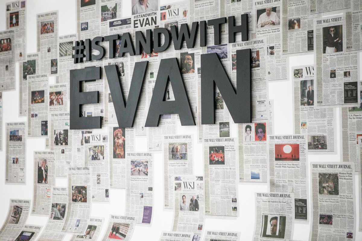 45 WEEKS. Think about all that has happened in your life in the last 45 weeks. Now remember that our @WSJ colleague Evan Gershkovich has missed all of those sorts of moments because he has been wrongfully held in a Russian prison since March. #FreeEvan #IStandWithEvan