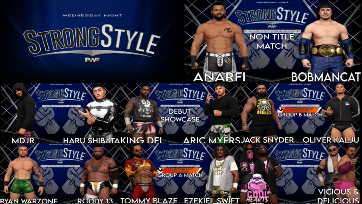 PWF_Efed1's tweet photo. Due to issues with editing & uploading tonight's show may be a little later than the 9pm GMT timeslot. Just keep those YouTube notifications on π and will keep you posted here!
#PWF #PWFStrongStyle #WWE2K23 #WWE2K24 https://t.co/qOREQfy7Yx