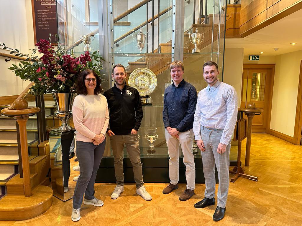 Peter Harrison team meeting today with the project group AELTC, @RGKWheelchairs and @the_LTA at Wimbledon to discuss work in wheelchair tennis and continue their working relationship 👏🏼👏🏼 @Thomas_2016 @firsthurdlepsy