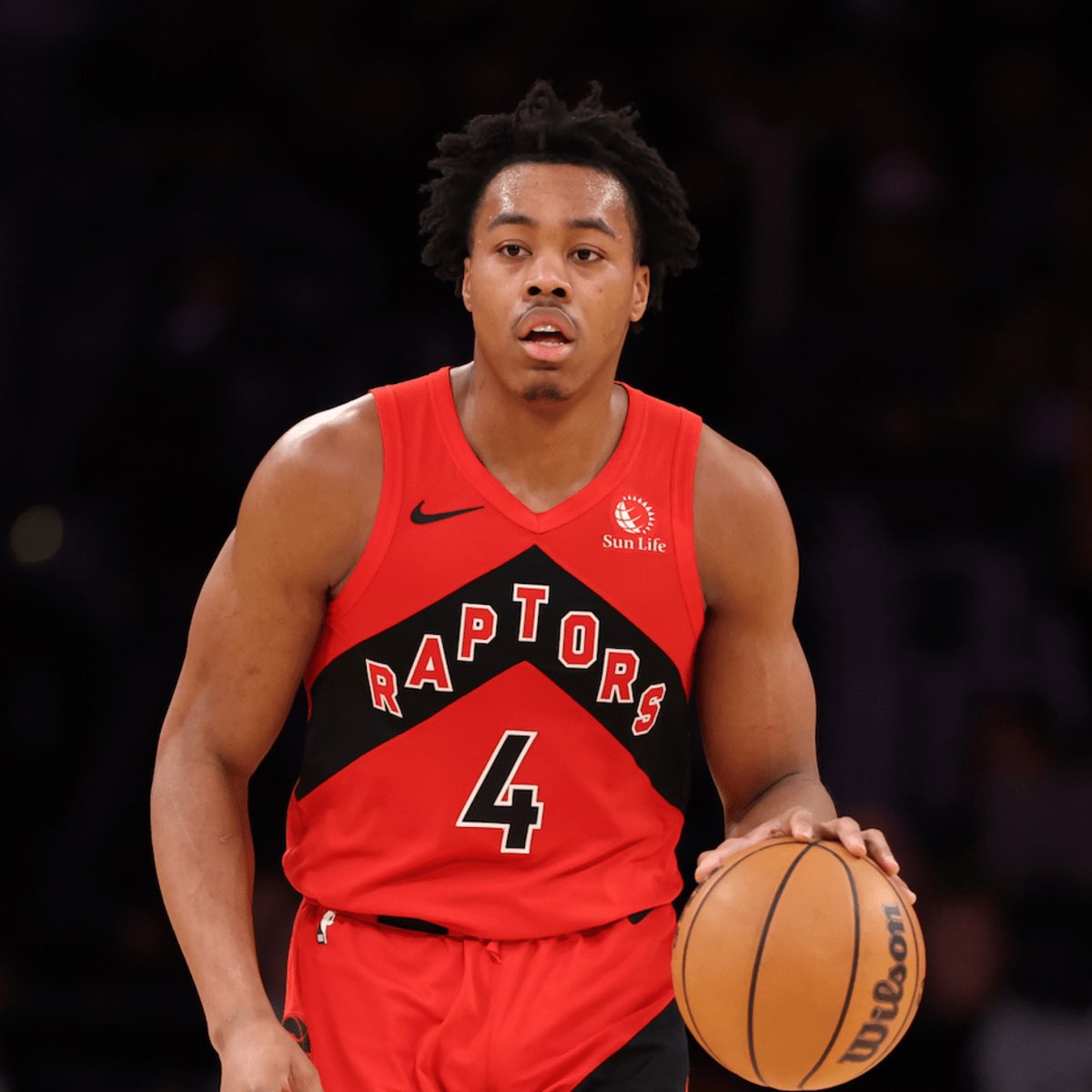 SimonStilesNBA's tweet photo. I sat down with Scottie Barnes today and asked him about his all-star leap:

“All my life I��ve been surrounded by a ton of teachers, I’ve just been able to apply it. I’ve been watching more film on the short bus rides to the airport and thats helped me a lot too.” https://t.co/Qy9bzUCexn