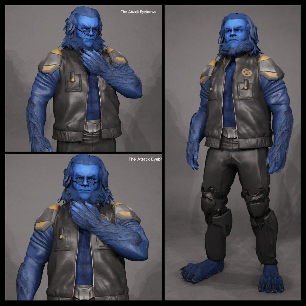 Updated Beast... #WWE2K23 #XMen #TheBeast #KelseyGrammer