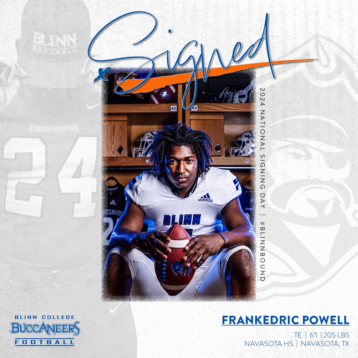 BLINN FB RECRUITING (@blinnfbrecruit) on Twitter photo RISE UP AND WELCOME our newest Blinn Buccaneer Frankedric (KP) Powell (<a href="/KpOfficial24/">Frankedric Powell</a>)!! RISE UP AND WELCOME our newest Blinn Buccaneer Frankedric (KP) Powell (<a href="/KpOfficial24/">Frankedric Powell</a>)!!