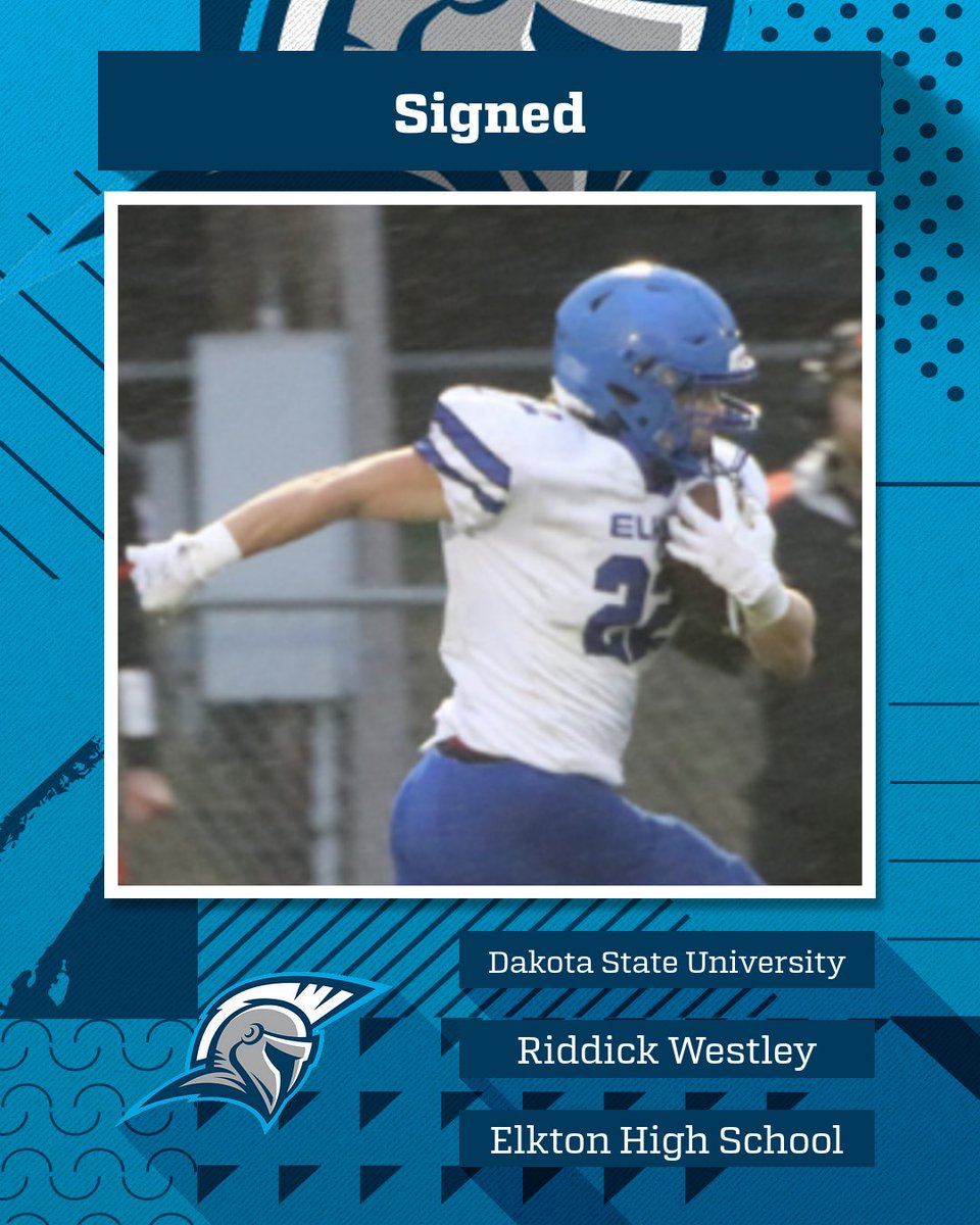 Dakota State Football (@dsufootball) on Twitter photo Welcome to the family!
Riddick Westley (<a href="/RiddickWestley/">Riddick Westley</a>)
From Bushnell, SD
Elkton High School
RB/ 5’9/ 175
Film: hudl.com/video/3/148143…
HC: <a href="/DakSt8Football/">Josh Anderson 🇺🇸</a> Welcome to the family!
Riddick Westley (<a href="/RiddickWestley/">Riddick Westley</a>)
From Bushnell, SD
Elkton High School
RB/ 5’9/ 175
Film: hudl.com/video/3/148143…
HC: <a href="/DakSt8Football/">Josh Anderson 🇺🇸</a>