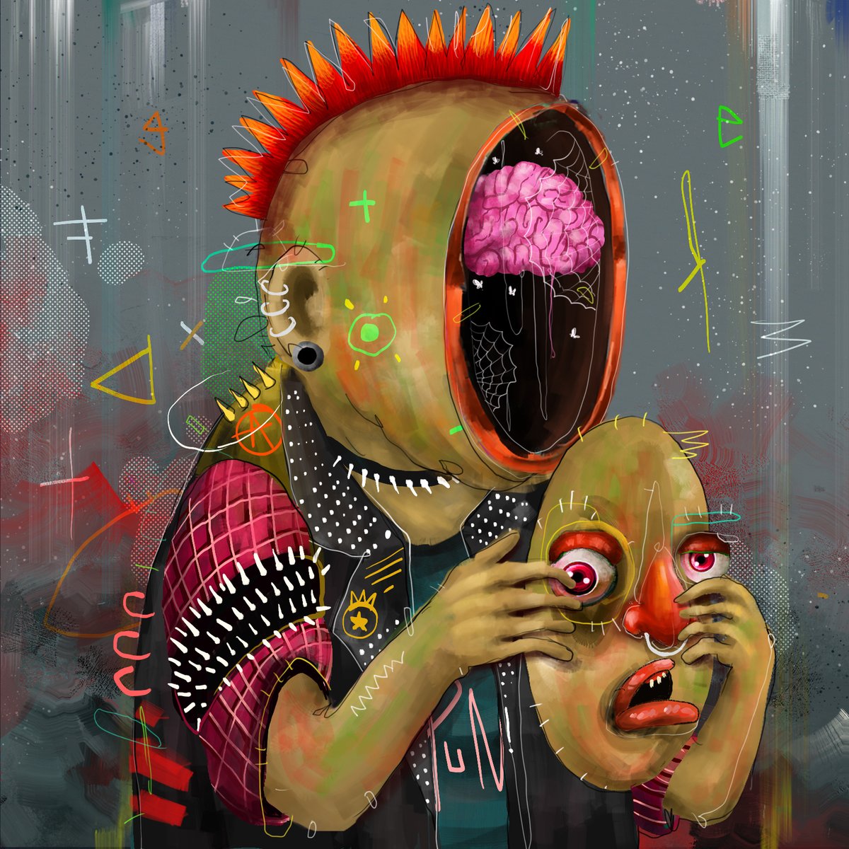 🔥NEW artwork drop on solana🔥

"PUNK love "
Kindly Check the link FRESH ARTWORK : 
exchange.art/single/5FsuArM…

Available on <a href="/exchgART/">Exchange Art</a>

HOLEFACE SERIES

#solana #NFTs #NFTs #SolanaNFT #Exchange #solanaart #SOL #BONK