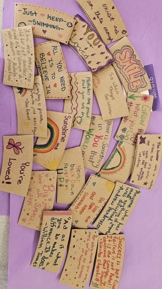 GHMSFCCLA's tweet photo. We made coffee sleeves with positive messages for P.S. I Love You Day! On Friday, February 9th, stop by LI Bagel Cafe in Nesconset and get some positive energy with your coffee!
@SCSD_GMS https://t.co/89vHko1MBd
