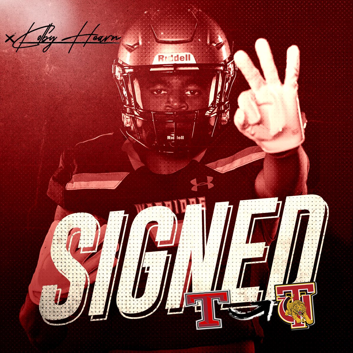 athletics_ths's tweet photo. Congratulations! Kolby Hearn has signed with Tuskegee! https://t.co/G50bVeTaED