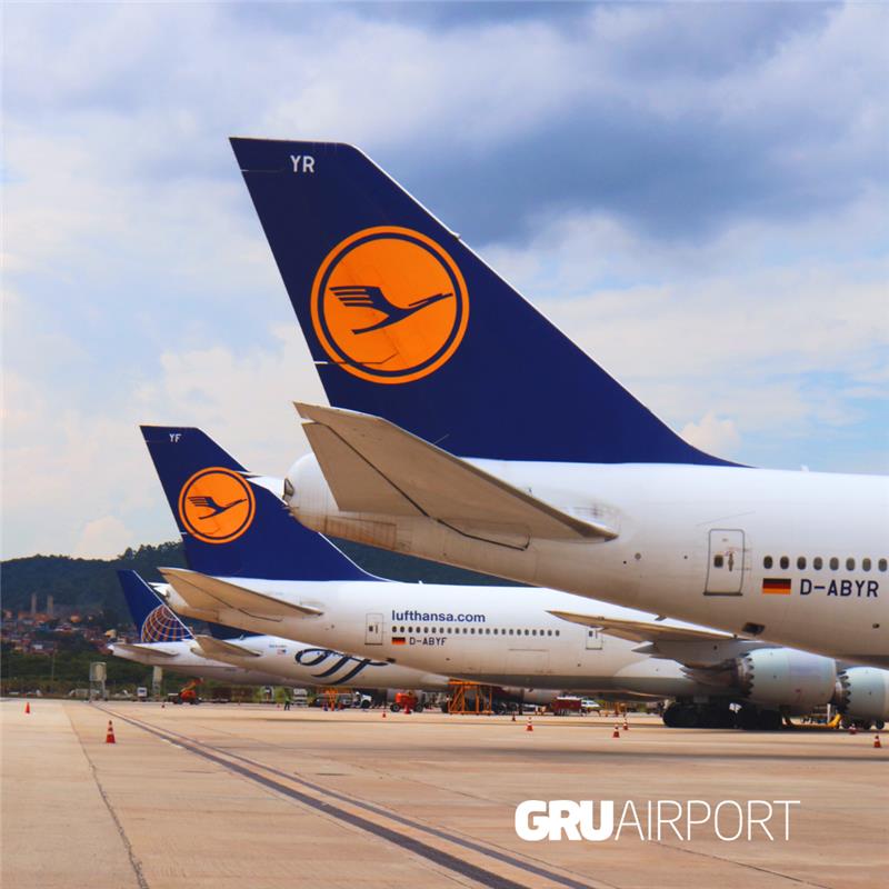 Encontro das rainhas 👑👑 #GRUAirport #Lufthansa