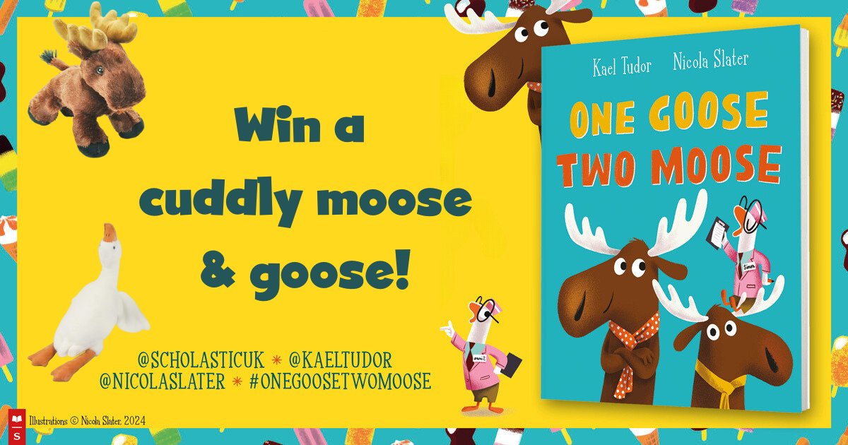 Scholastic UK (@scholasticuk) on Twitter photo Competition time!
We can't get enough of moose and goose, so this is your chance to win a cuddly goose & moose, and a copy of One Goose, Two Moose by <a href="/KaelTudor/">Kael Tudor</a> @nicolaslater
Like, follow, and retweet to enter #OneGooseTwoMoose Competition time!
We can't get enough of moose and goose, so this is your chance to win a cuddly goose & moose, and a copy of One Goose, Two Moose by <a href="/KaelTudor/">Kael Tudor</a> @nicolaslater
Like, follow, and retweet to enter #OneGooseTwoMoose