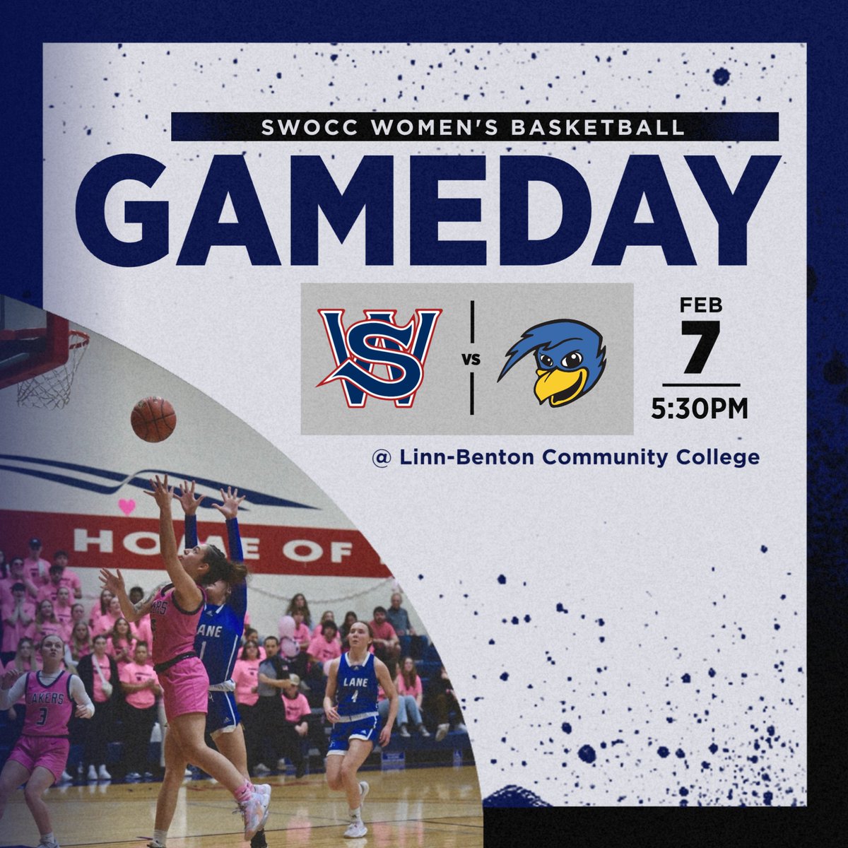 swocclakersWBB's tweet photo. 🚨 Game Day 🚨

🆚️ Linn-Benton CC 

📍Linn-Benton 

⏰️ 5:30pm

#SWOCCwbb #swoccbasketball #swoccathletics #GoLakers https://t.co/VkyI5ugKQh