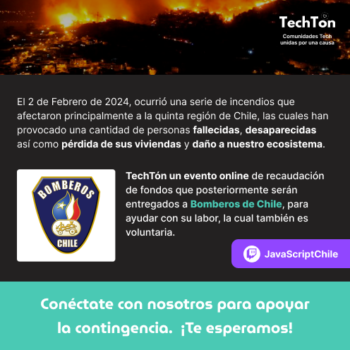 javascriptChile's tweet image. 𝗧𝗲𝗰𝗵𝘁𝗼́𝗻 💚: 𝗖𝗼𝗺𝘂𝗻𝗶𝗱𝗮𝗱𝗲𝘀 𝗧𝗲𝗰𝗵 𝘂𝗻𝗶𝗱𝗮𝘀 𝗽𝗼𝗿 𝘂𝗻𝗮 𝗰𝗮𝘂𝘀𝗮
09 y 10 de Febrero de 2024 🇨🇱
Nos reuniremos para sumar nuestro granito de arena y aportar a las regiones afectadas.
Link
📎𝘁𝘄𝗶𝘁𝗰𝗵.𝘁𝘃/𝗷𝗮𝘃𝗮𝘀𝗰𝗿𝗶𝗽𝘁𝗰𝗵𝗶𝗹𝗲
Abro 🧵