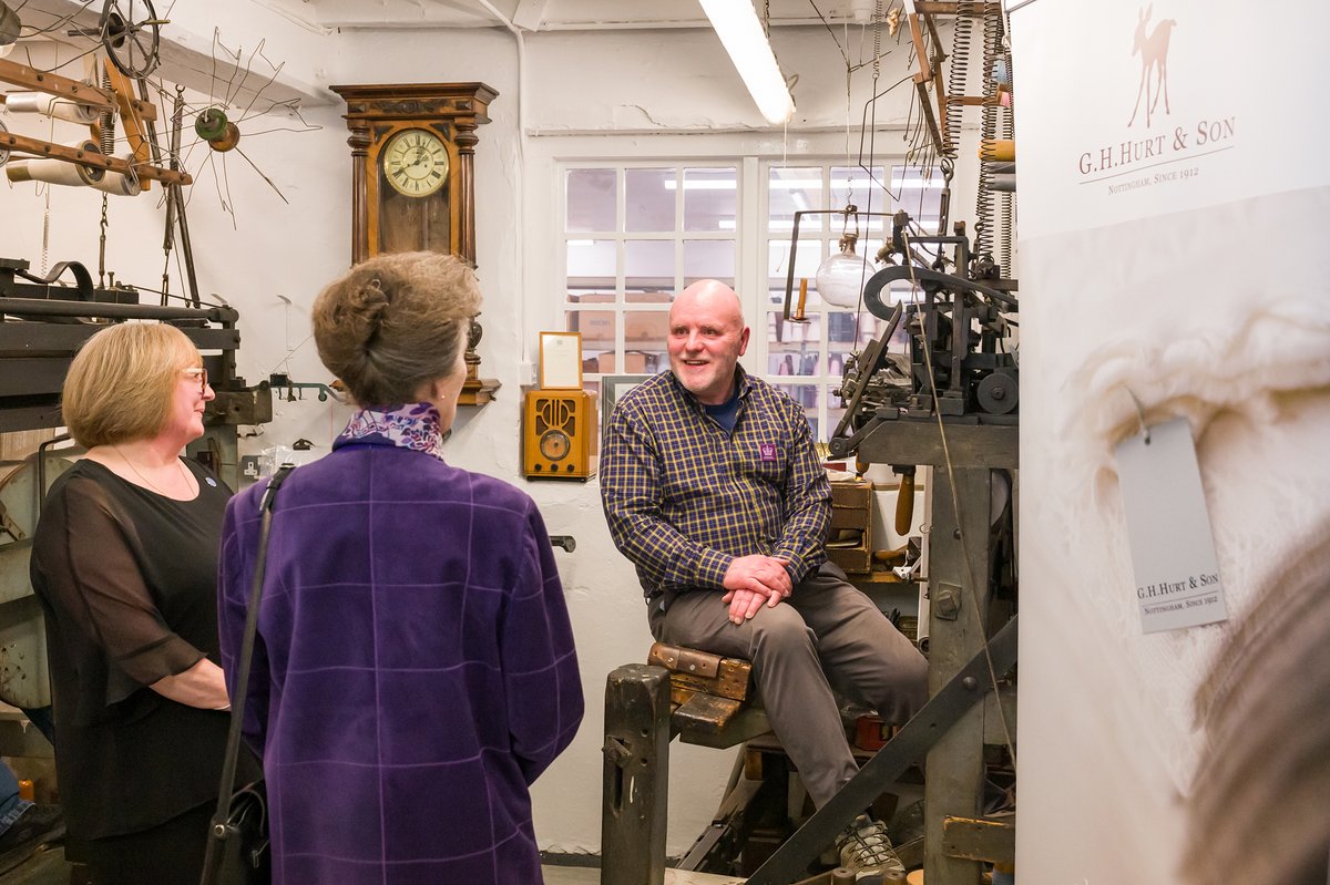 g_h_hurt's tweet photo. We were also delighted to demonstrate two working handframes from our historic collection, welcoming our good friend Stuart, Handframe Technician and volunteer at Ruddington Framework Knitters Museum @FWKMuseum
.
#ghhurt #handframe #frameworkknitting #knittedlace #lacyknit #FWK https://t.co/oirlkpJB9C