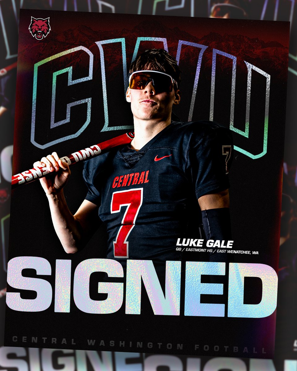 🖊️SIGNED

Luke Gale

📏 6'2, 180 - QB

🏫 Eastmont HS

🎤 “Luke is a field general with pinpoint accuracy.  He's a natural leader with exceptional football intelligence.  CWU is in good hands with Luke Gale at QB.”