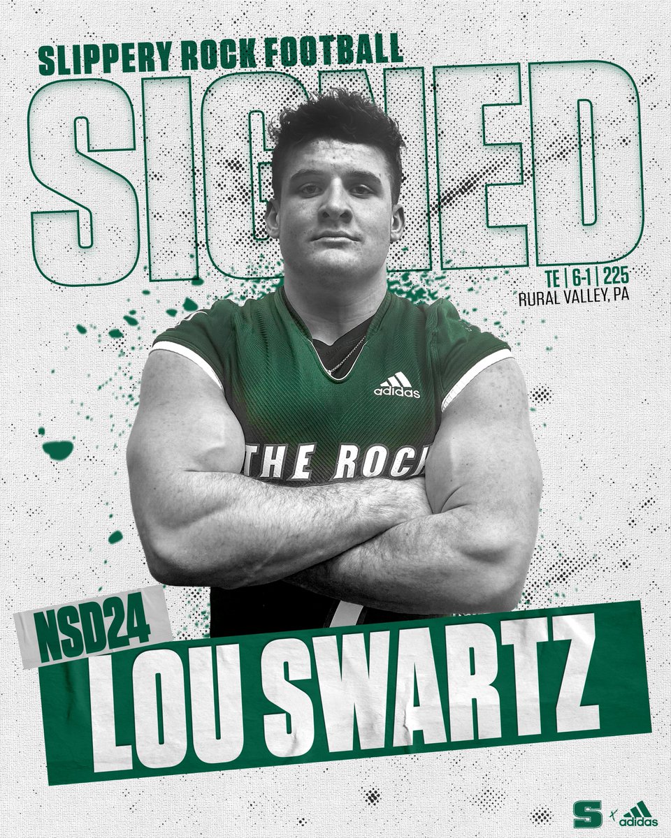 FB: Welcome to The Rock, Lou Swartz! Lou is the single-season record holder in rushing and receptions at West Shamokin High School, where he played multiple positions, including QB. #RockNSD24 📰: bit.ly/486u434