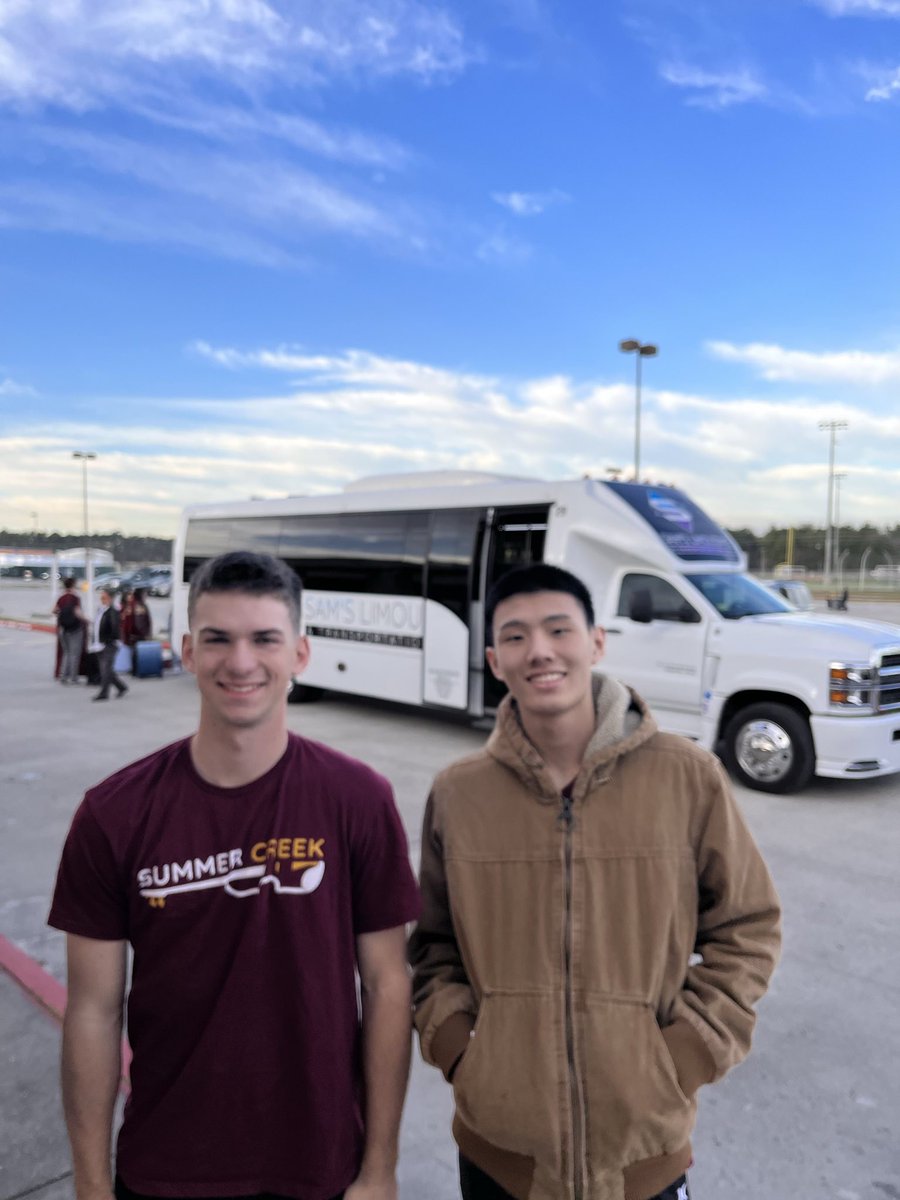 Off to TMEA with our all-state orchestra students! Thomas gets to play Symphonic Metamorphosis while Zach gets to take on Til Eulenspiegel!