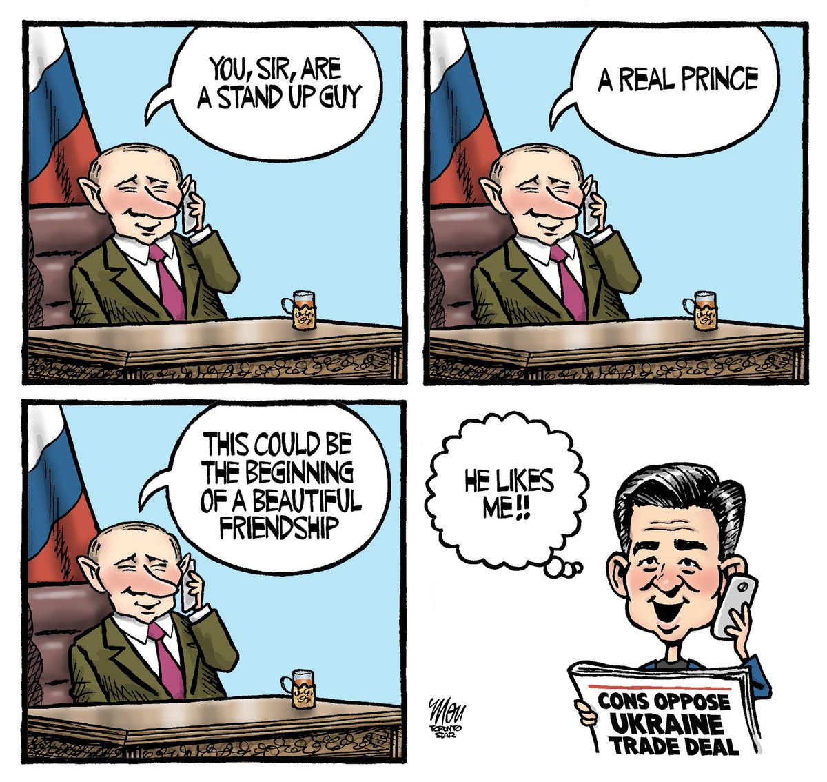 harryt59_harry's tweet image. Pierre Poilievre is the most dangerous politician in my lifetime.
Pro Putin. 
Pro Trump.
Pro Modi. 
Pro Netanyahu. 
Pro Orban.
Everything about him is 
Anti Canadian.
Time to take out the trash Canada.
#NeverVoteConservative
#NeverPoilievre
#ISTANDWITHTRUDEAU 
#IStandWithUkraine